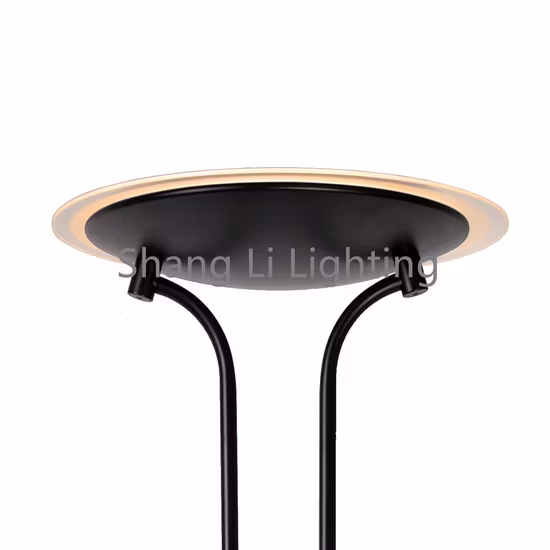 Lampada da terra per madre bambino Lampada da terra semplice retrò Soggiorno Camera da letto Studio Lampada da lettura verticale a doppia testa