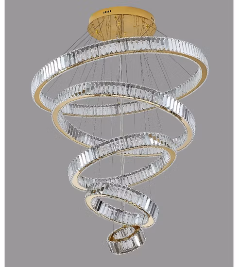 Lampada a sospensione di lusso di fabbrica Decorazione per soggiorno personalizzata per interni Lampada a sospensione moderna a LED